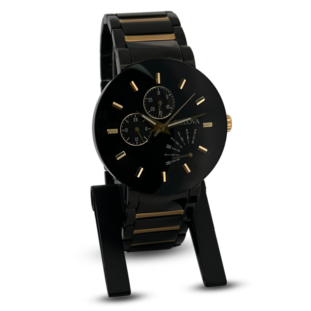 Bulova Futuro 98C124 45mm Two-Tone Stainless Steel Bracelet Watch with Box