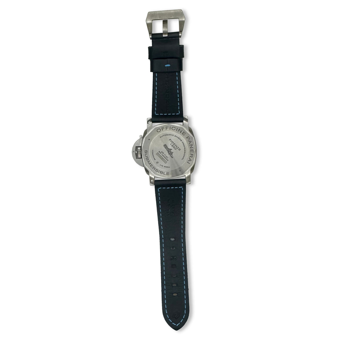2019 Panerai Luminor Submersible 47mm in Titanium Leather Strap Watch with Box & Papers