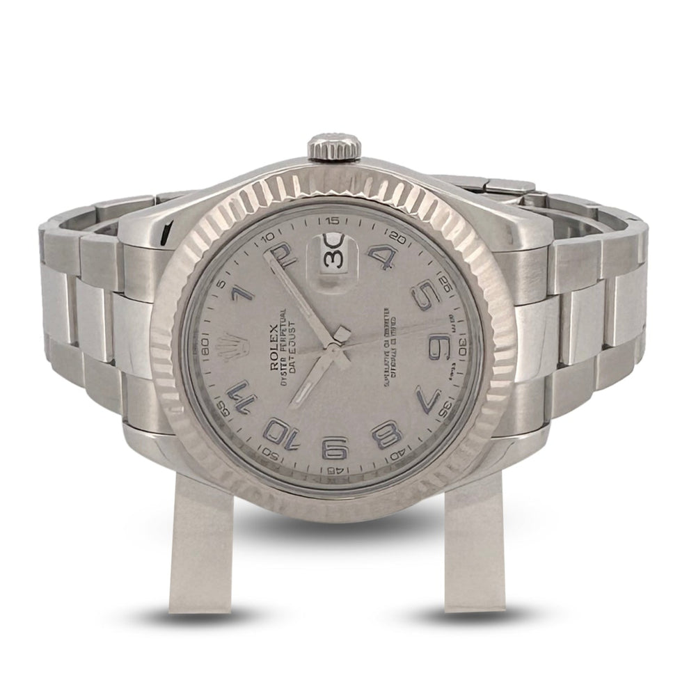 2010 Rolex Datejust II 41mm Stainless Steel Oyster Bracelet Watch with Box & Papers