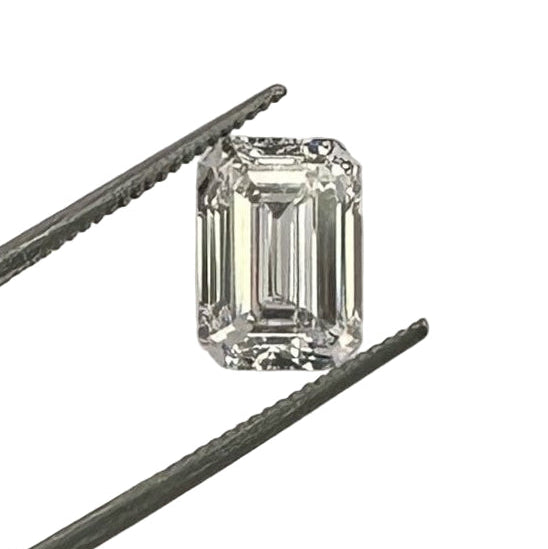 Loose IGI Graded 3.06ct Emerald Cut Lab-Grown Diamond, E Color, VVS2 Clarity