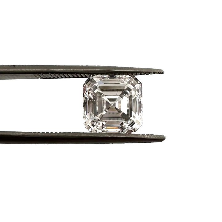 Loose IGI Graded 2.06ct Asscher Cut Lab-Grown Diamond, D Color, VS1 Clarity