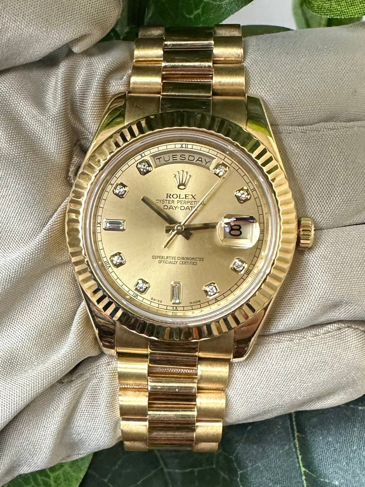 Scrambled Rolex Day-Date 41mm "President" 18k Yellow Gold Watch