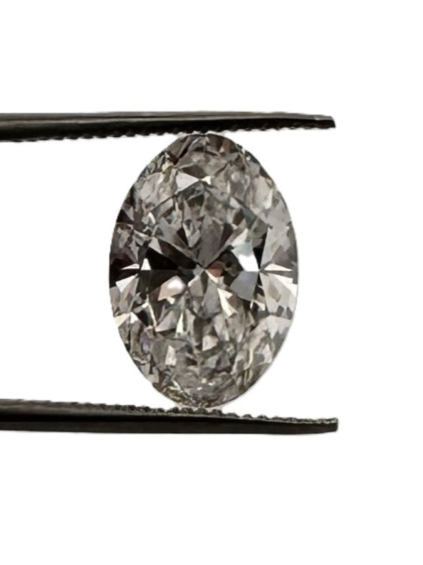 Loose IGI Graded 3.00ct Oval Brilliant Lab-Grown Diamond, F Color, VS1 Clarity