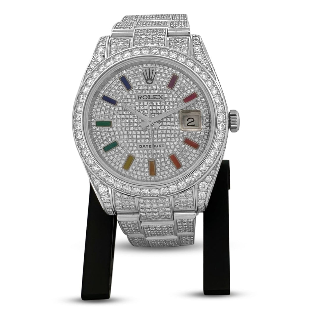 Rolex Datejust II 41mm in Stainless Steel Oyster Bracelet with Diamonds