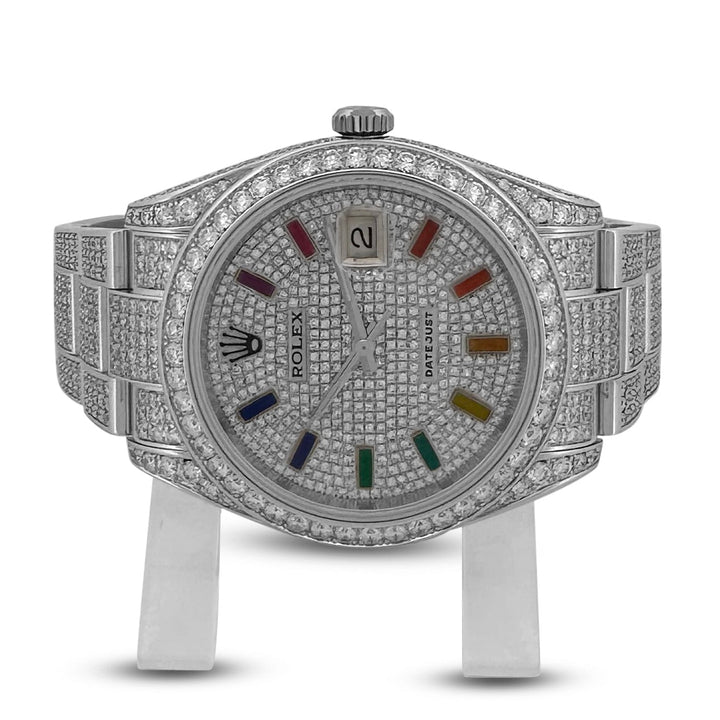 Rolex Datejust II 41mm in Stainless Steel Oyster Bracelet with Diamonds