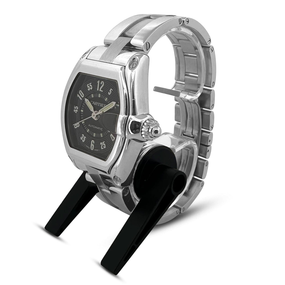 Cartier Roadster Large Size Stainless Steel Bracelet or Leather Strap Watch