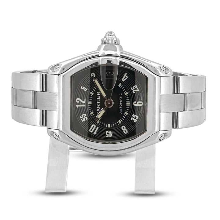 Cartier Roadster Large Size Stainless Steel Bracelet or Leather Strap Watch