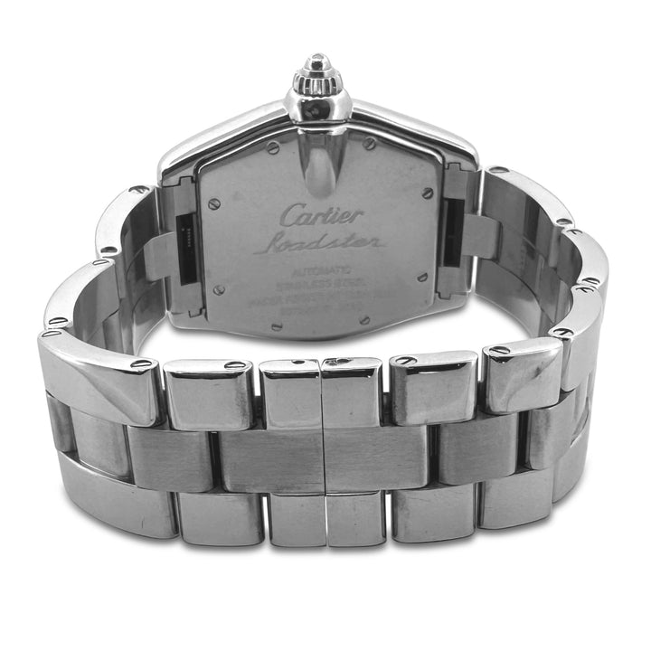 Cartier Roadster Large Size Stainless Steel Bracelet or Leather Strap Watch