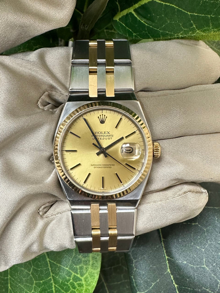 1984 Rolex Datejust Oyster-quartz 36mm Two-Tone Stainless Steel Watch