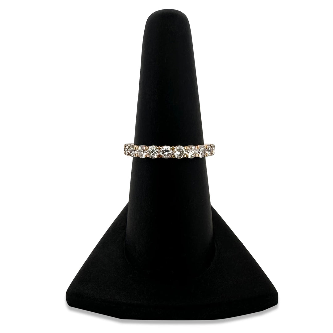 1ctw Round Brilliant Lab-Grown Diamond Wedding Band or Stackable Ring in 14k Yellow Gold