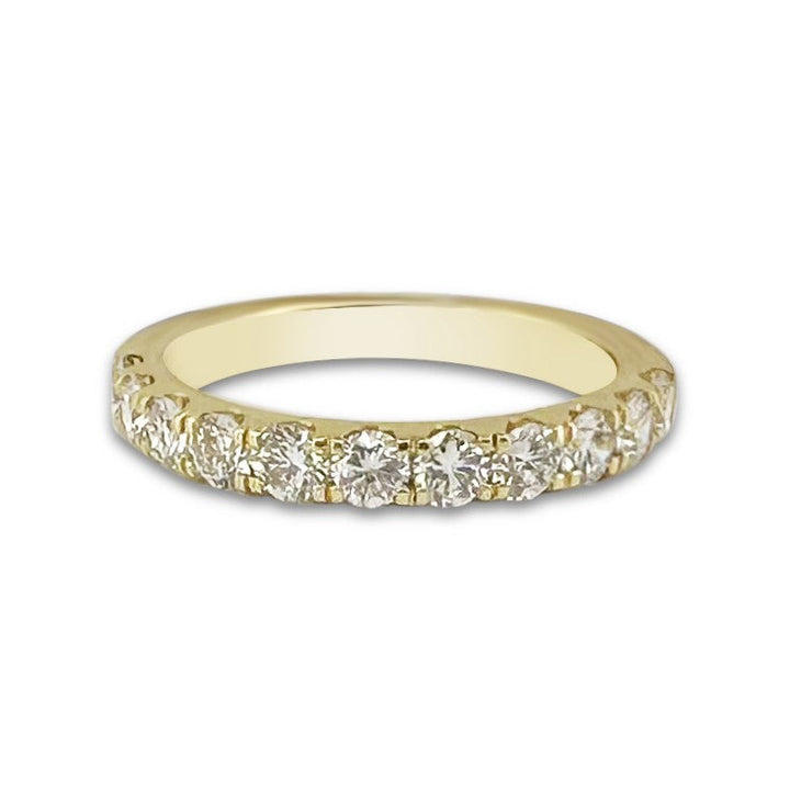 1ctw Round Brilliant Lab-Grown Diamond Wedding Band or Stackable Ring in 14k Yellow Gold