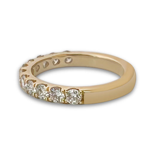 1ctw Round Brilliant Lab-Grown Diamond Wedding Band or Stackable Ring in 14k Yellow Gold