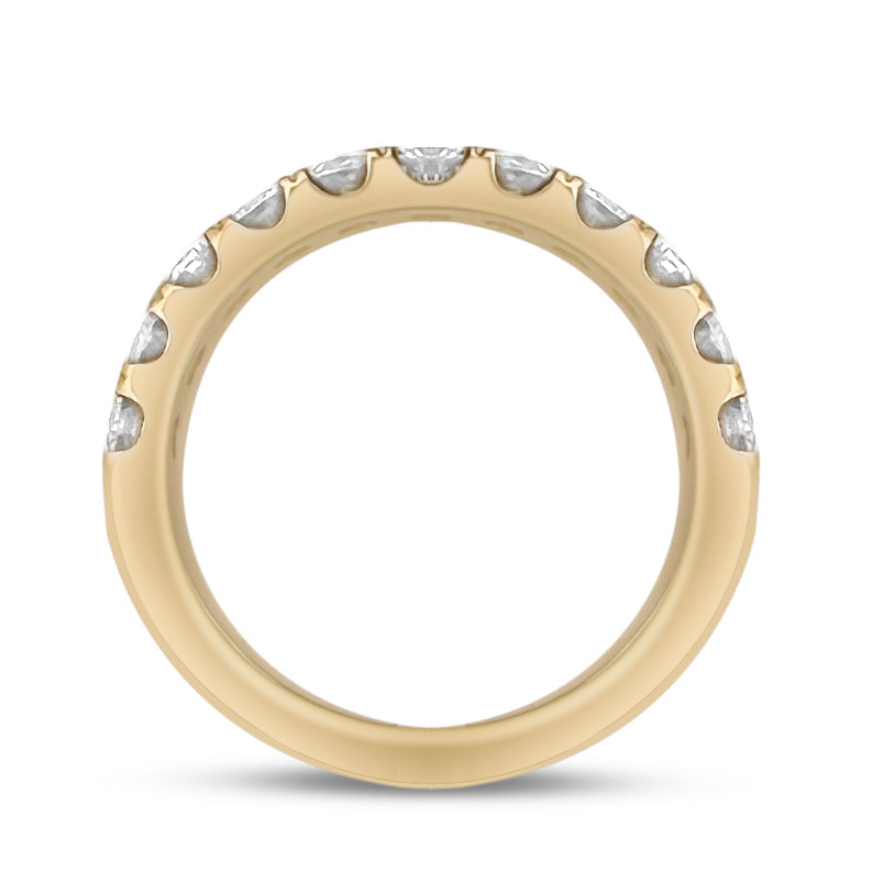 1ctw Round Brilliant Lab-Grown Diamond Wedding Band or Stackable Ring in 14k Yellow Gold