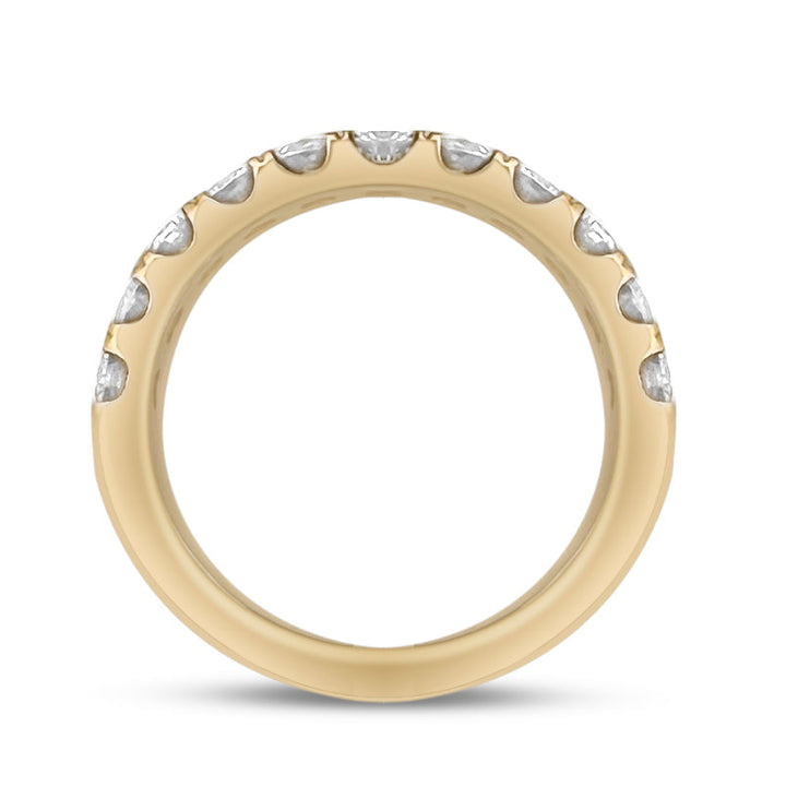 1ctw Round Brilliant Lab-Grown Diamond Wedding Band or Stackable Ring in 14k Yellow Gold