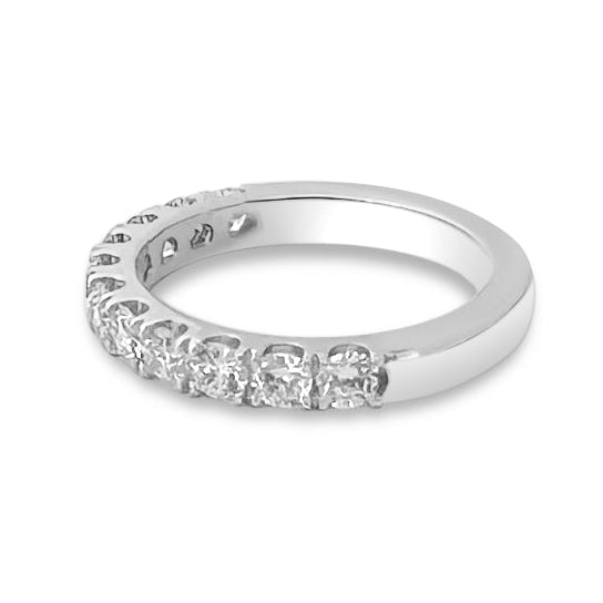 1ctw Round Brilliant Lab-Grown Diamond Wedding Band or Stackable Ring in 14k White Gold