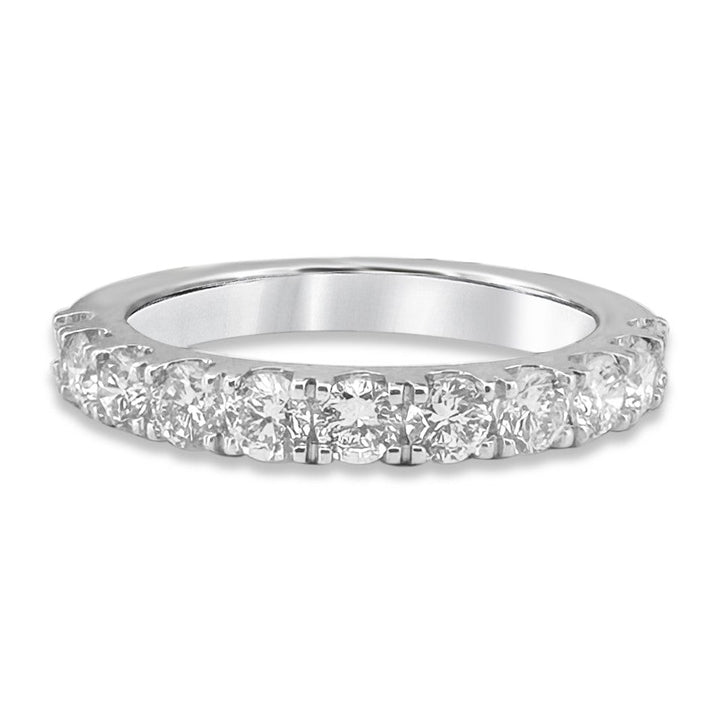 1ctw Round Brilliant Lab-Grown Diamond Wedding Band or Stackable Ring in 14k White Gold