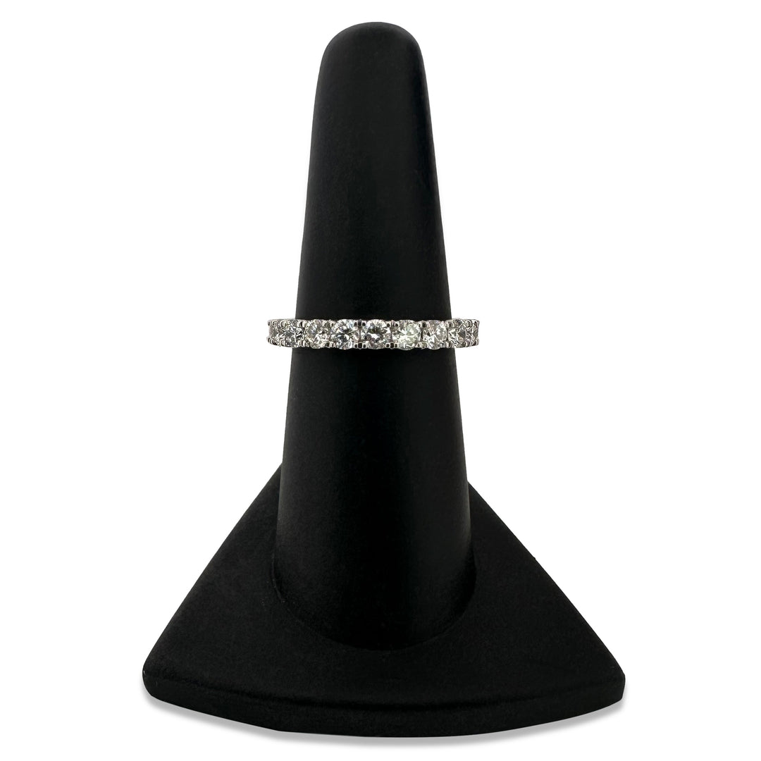 1ctw Round Brilliant Lab-Grown Diamond Wedding Band or Stackable Ring in 14k White Gold