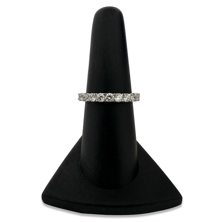 1ctw Round Brilliant Lab-Grown Diamond Wedding Band or Stackable Ring in 14k White Gold