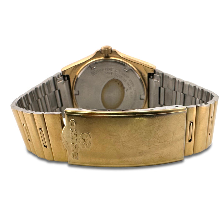 Vintage Seiko SQ100 Quartz Gold-Tone Bracelet Watch