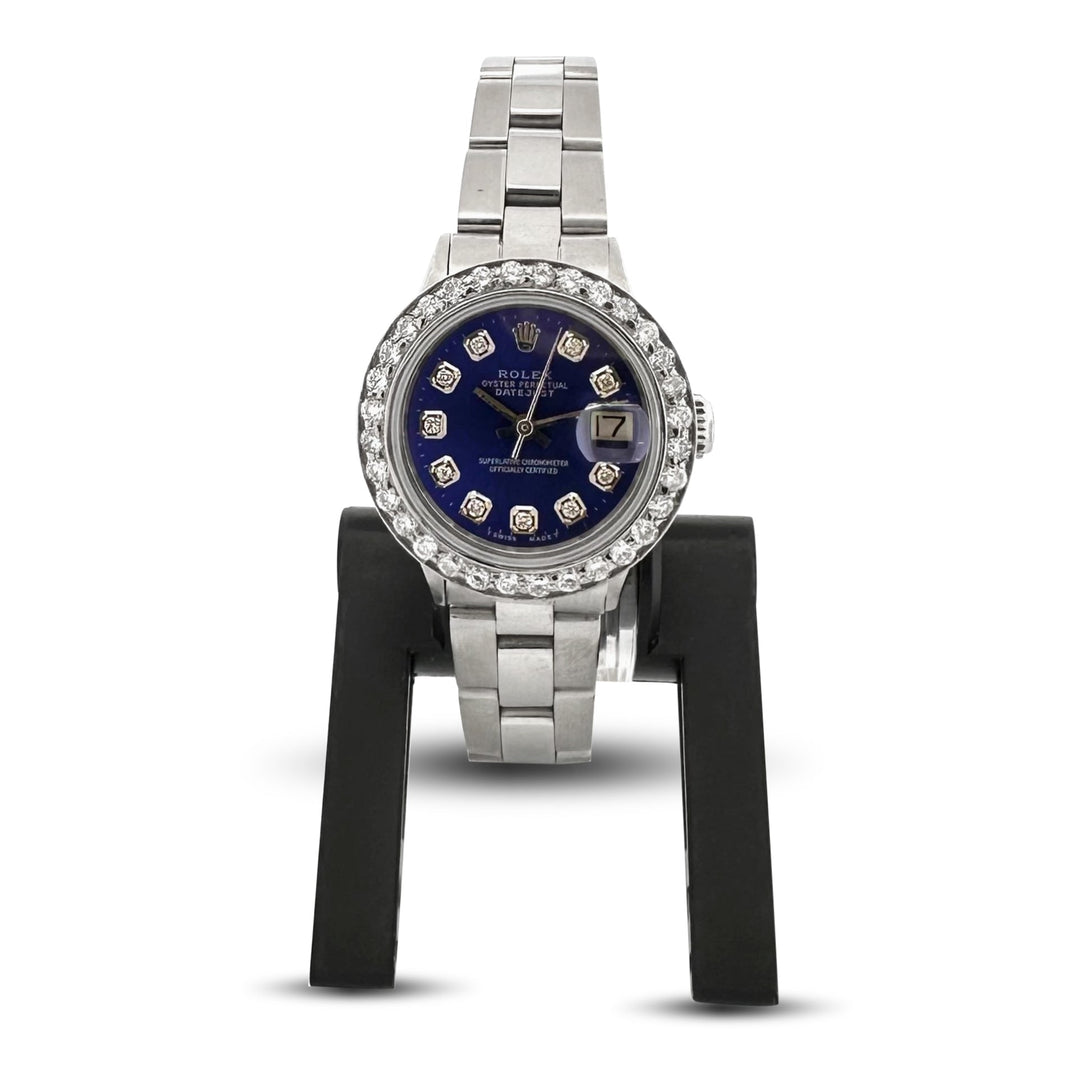 Lady's Rolex Datejust 26mm Stainless Steel Bracelet Watch with Diamond Bezel