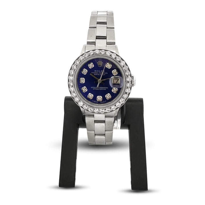 Lady's Rolex Datejust 26mm Stainless Steel Bracelet Watch with Diamond Bezel