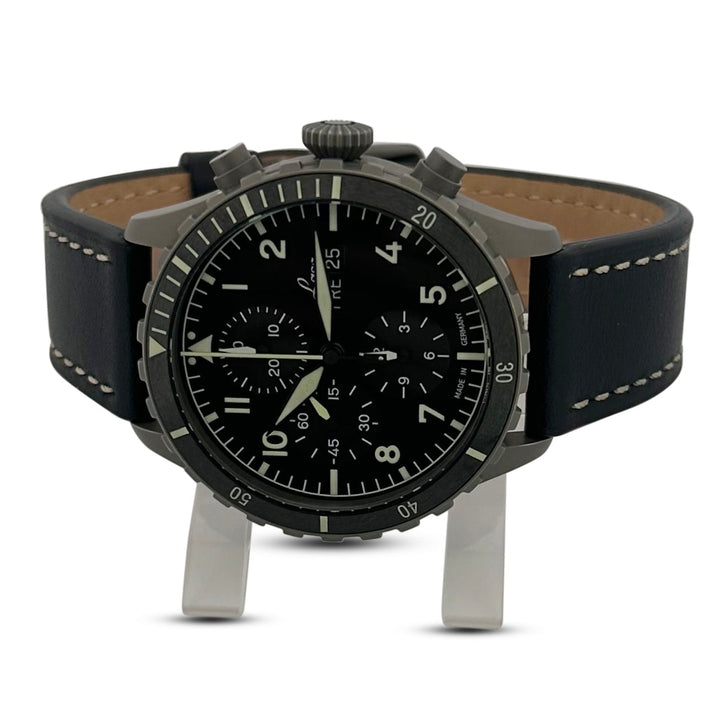 Laco Kiel Sport Automatic 43mm Stainless Steel Leather Strap Watch with Box & Papers