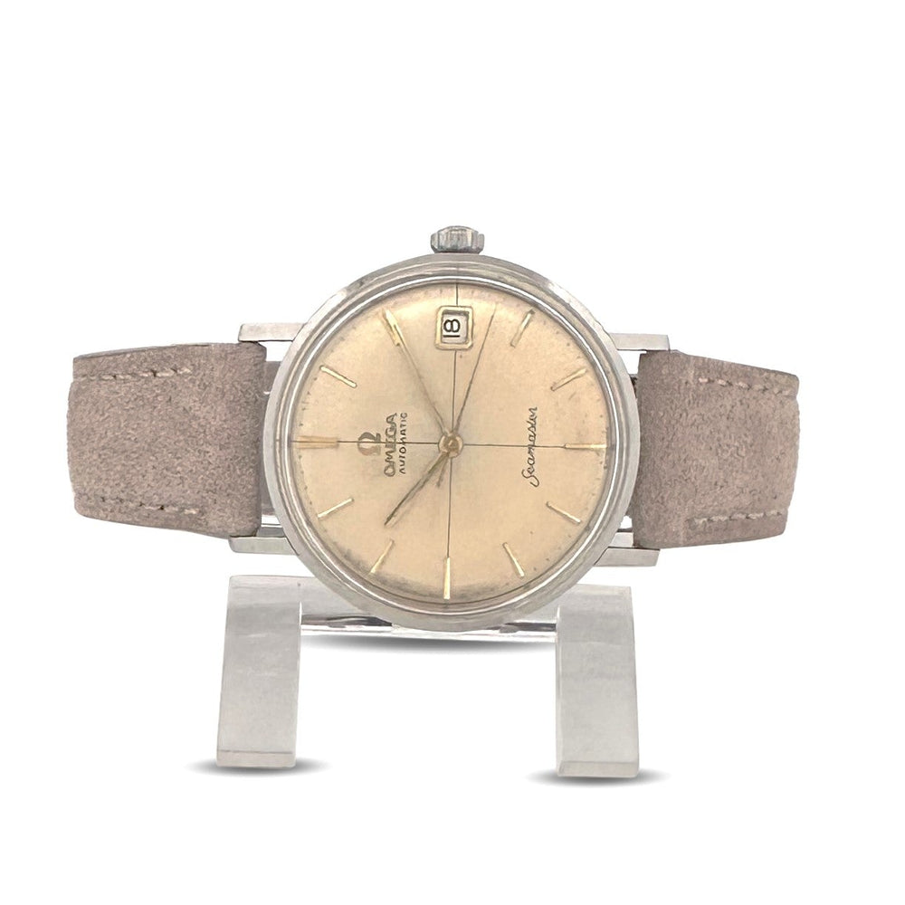 Vintage Omega Seamaster Stainless Steel with Aftermarket Strap Watch
