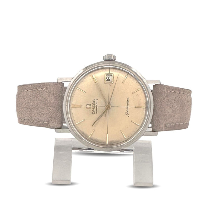 Vintage Omega Seamaster Stainless Steel with Aftermarket Strap Watch