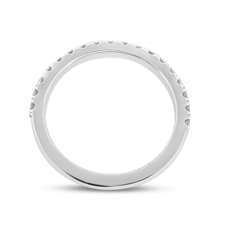 IGI Graded 12.01ct Asscher Cut & Round Brilliant Cut Lab-Grown Diamond Hidden Halo Wedding Set in 14k White Gold