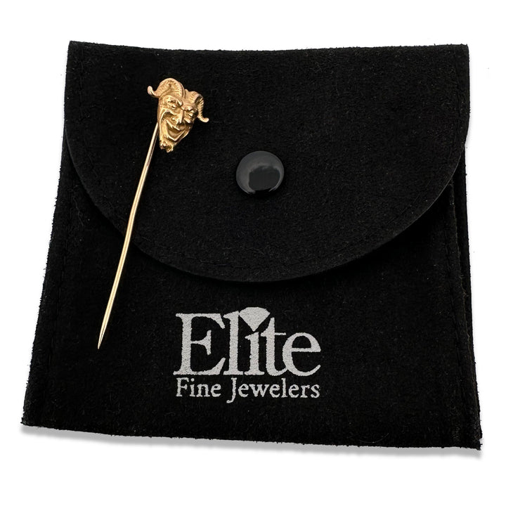 Antique Devil Stick Pin in 14k Yellow Gold