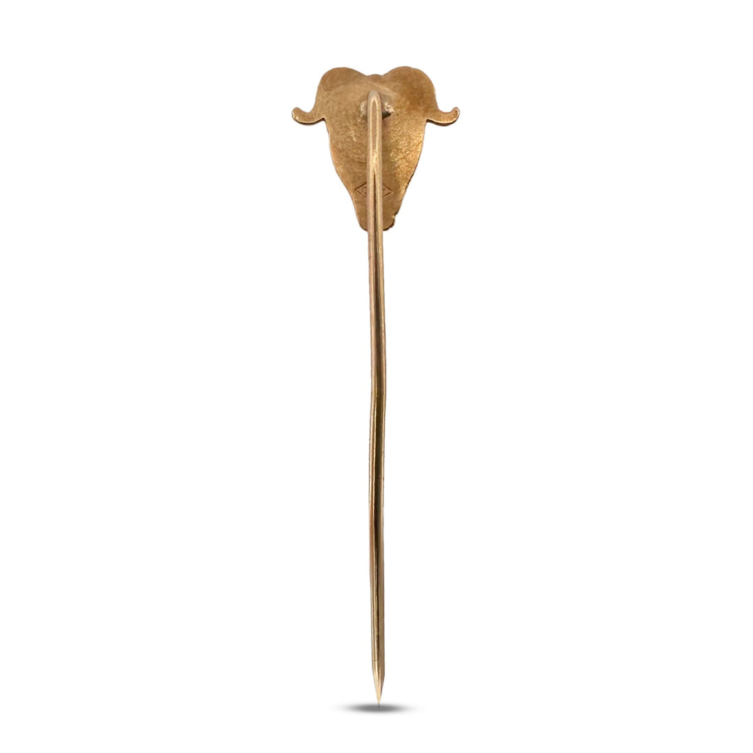 Antique Devil Stick Pin in 14k Yellow Gold