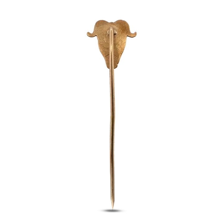 Antique Devil Stick Pin in 14k Yellow Gold