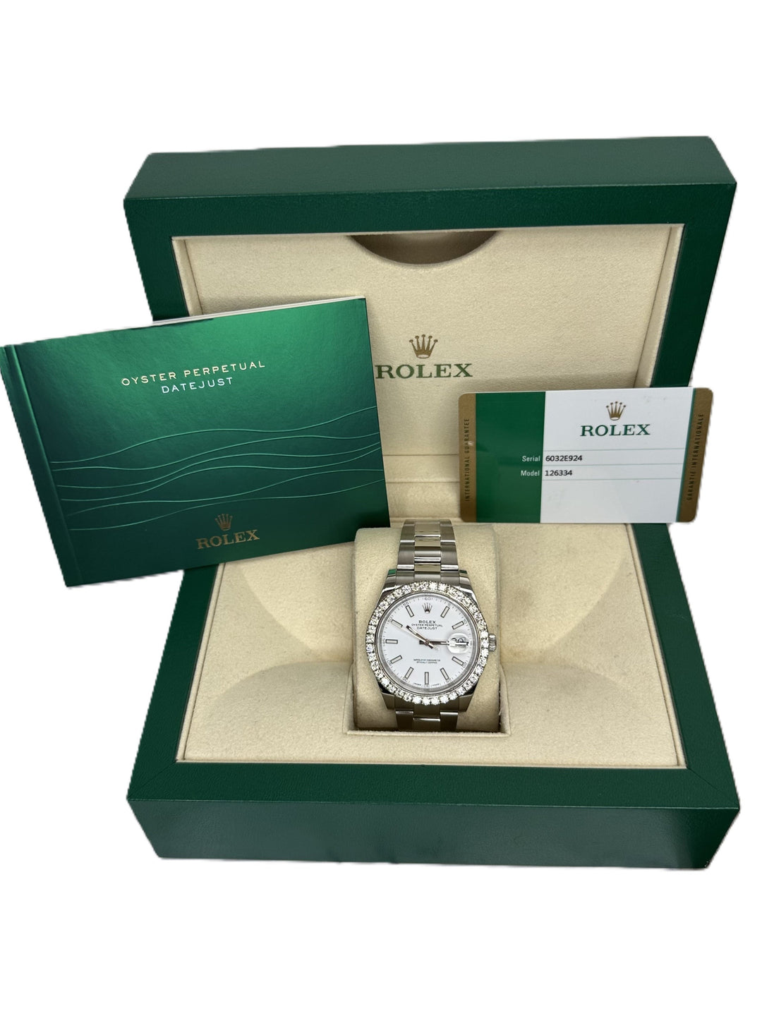 2018 Rolex Datejust 41mm Stainless Steel Oyster Bracelet Watch with Diamond Bezel, Box & Papers