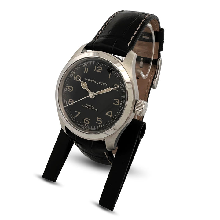 2025 Hamilton Khaki Murph 38mm Stainless Steel Leather Strap Watch with Box