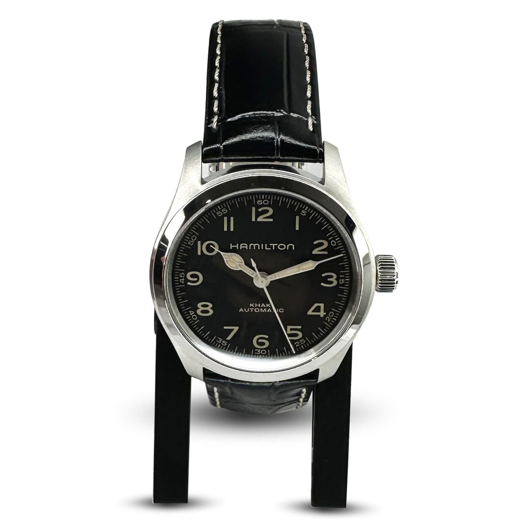 2025 Hamilton Khaki Murph 38mm Stainless Steel Leather Strap Watch with Box