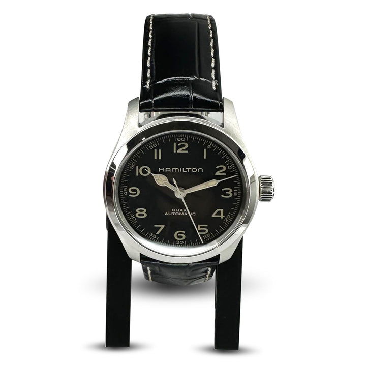 2025 Hamilton Khaki Murph 38mm Stainless Steel Leather Strap Watch with Box