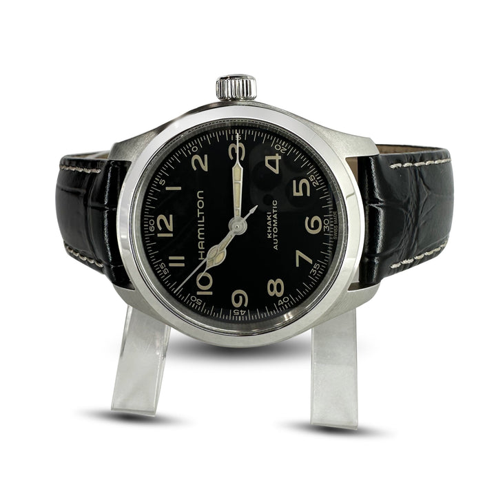 2025 Hamilton Khaki Murph 38mm Stainless Steel Leather Strap Watch with Box