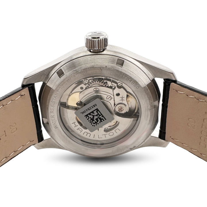 2025 Hamilton Khaki Murph 38mm Stainless Steel Leather Strap Watch with Box