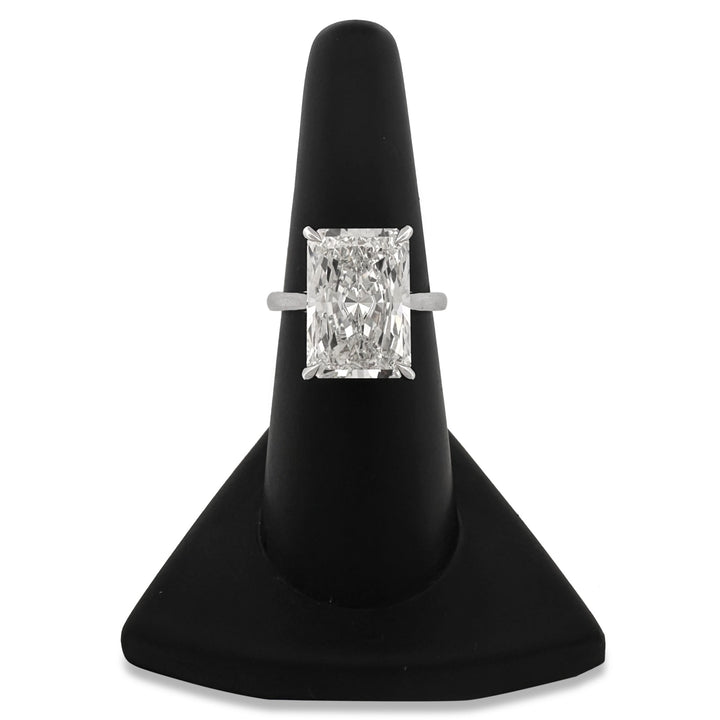 IGI Graded 8.16ct Radiant Cut Lab-Grown Diamond Solitaire Engagement Ring in 14k White Gold