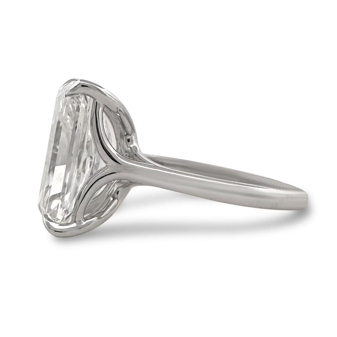 IGI Graded 8.16ct Radiant Cut Lab-Grown Diamond Solitaire Engagement Ring in 14k White Gold
