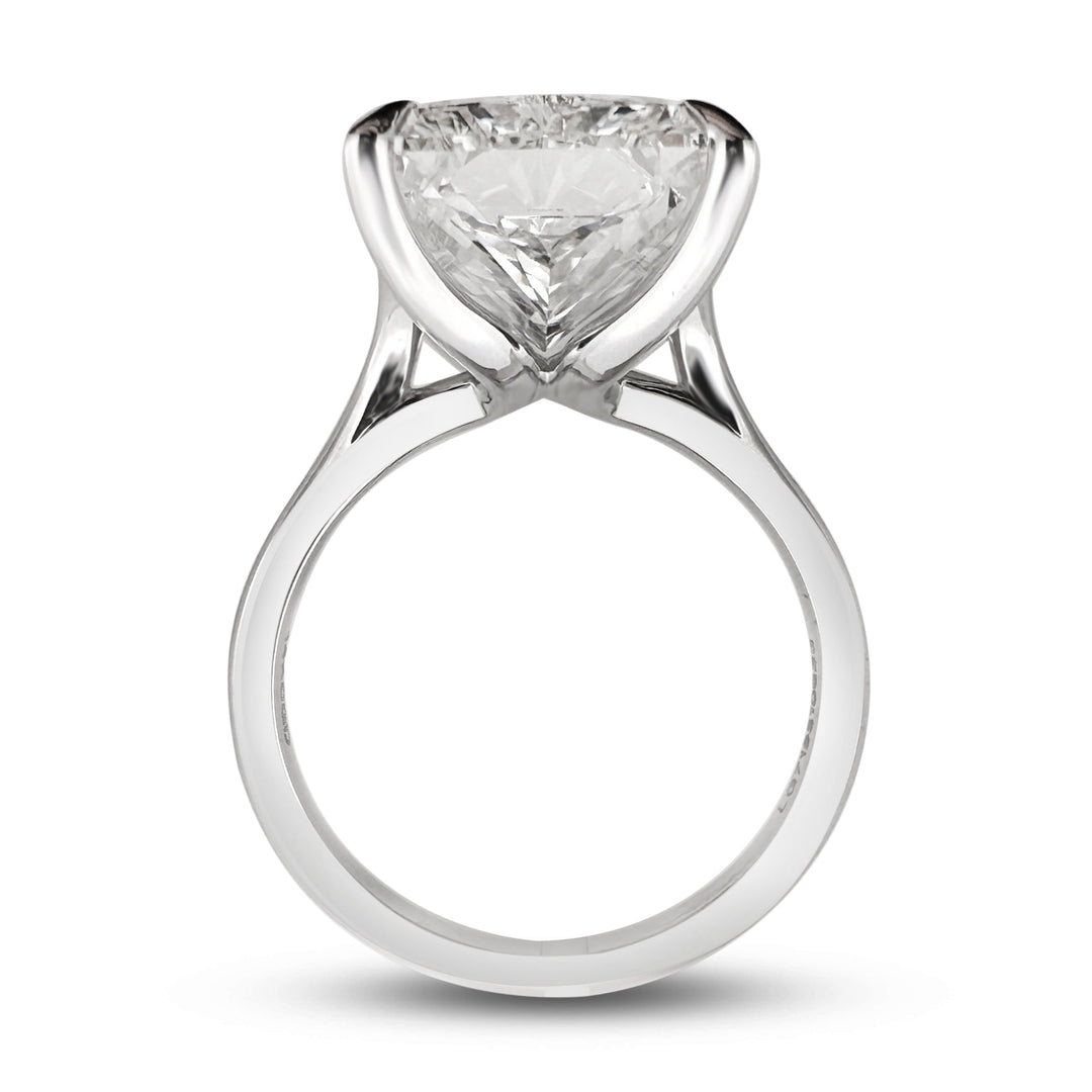 IGI Graded 8.16ct Radiant Cut Lab-Grown Diamond Solitaire Engagement Ring in 14k White Gold