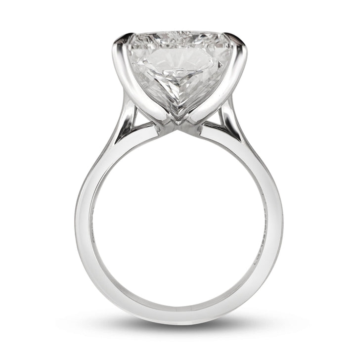 IGI Graded 8.16ct Radiant Cut Lab-Grown Diamond Solitaire Engagement Ring in 14k White Gold