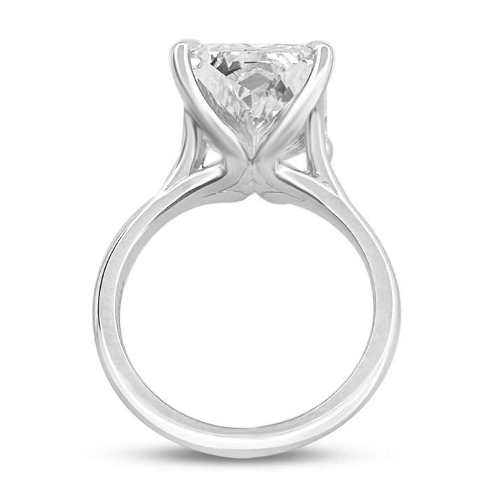 IGI Graded 8.16ct Radiant Cut Lab-Grown Diamond Solitaire Engagement Ring in 14k White Gold