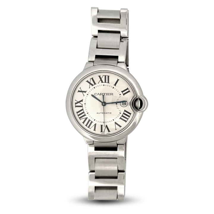 2010 Cartier Ballon Bleu 42mm Stainless Steel Bracelet Watch with Box & Papers