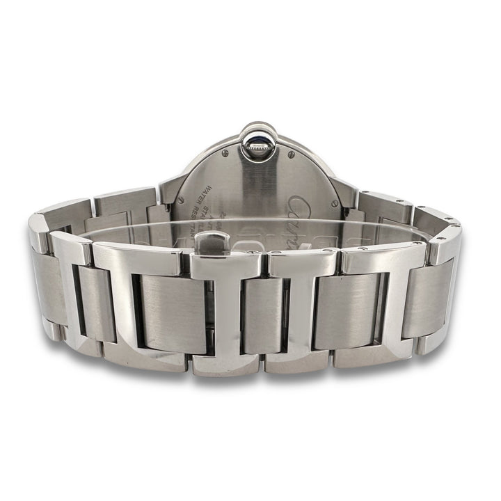 2010 Cartier Ballon Bleu 42mm Stainless Steel Bracelet Watch with Box & Papers