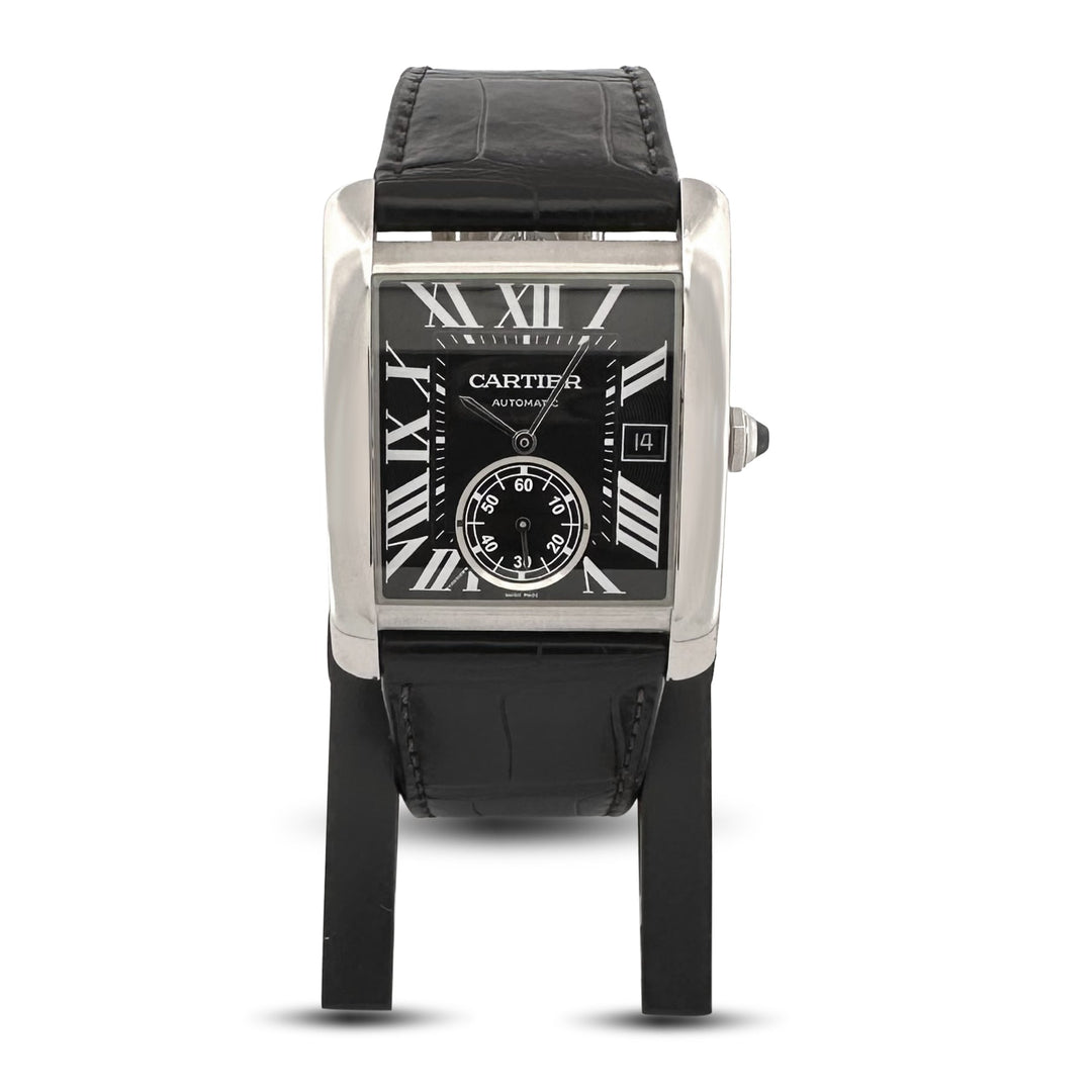 2017 Cartier Tank MC Stainless Steel Strap Watch with Box & Papers