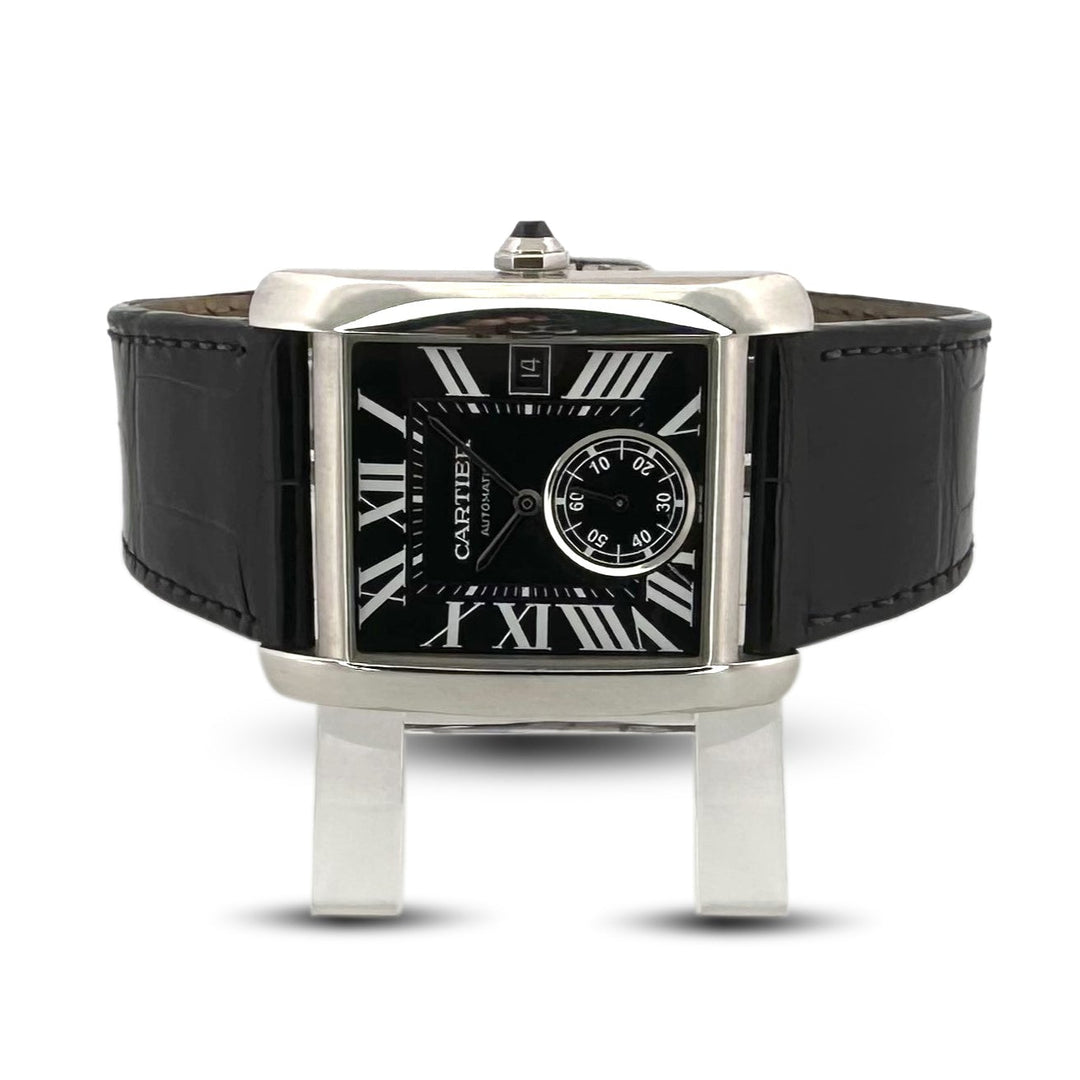 2017 Cartier Tank MC Stainless Steel Strap Watch with Box & Papers