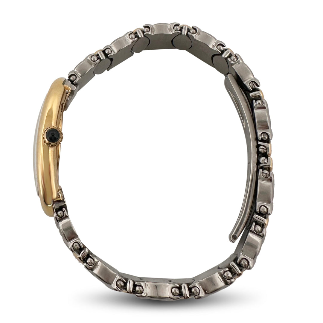 1993 Cartier Baignoire Two-Tone 18k Yellow Gold and Stainless Steel Bracelet Watch with Box & Papers