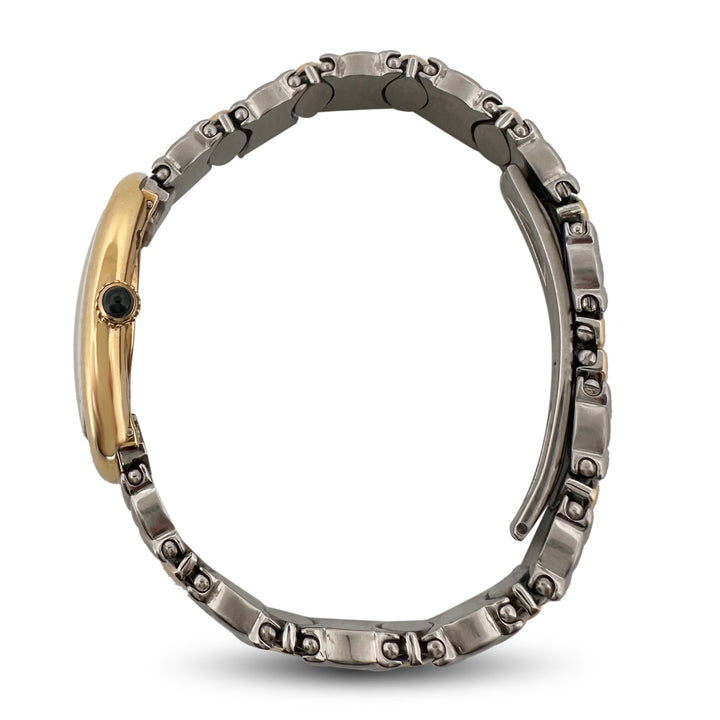 1993 Cartier Baignoire Two-Tone 18k Yellow Gold and Stainless Steel Bracelet Watch with Box & Papers