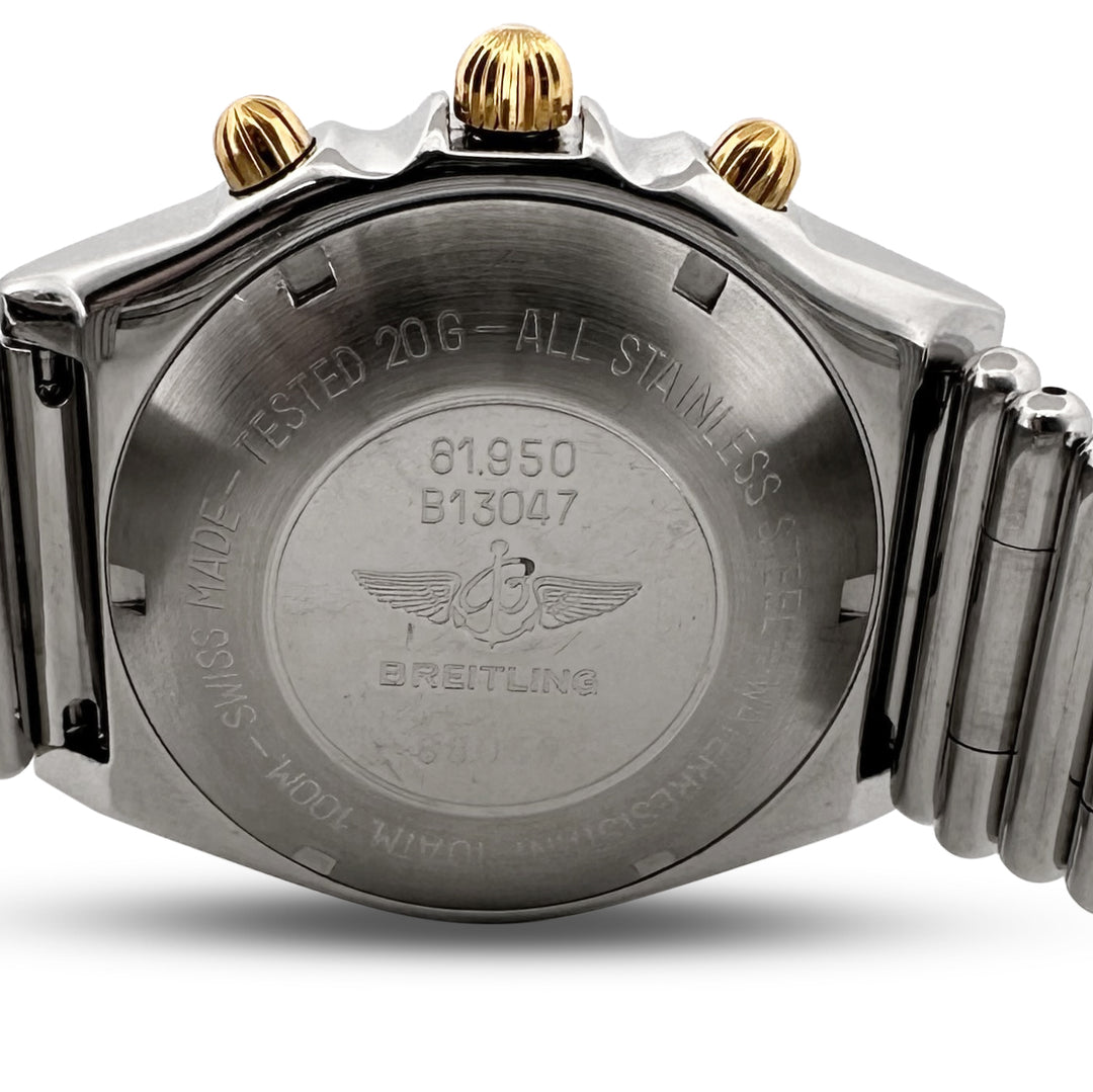 1990 Breitling Chronomat 39mm Automatic Two-Tone Watch with Box & Papers